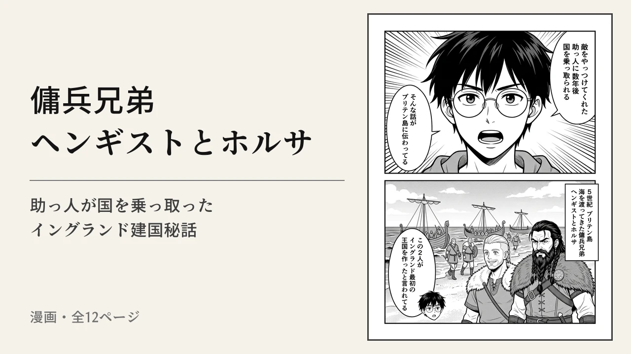 漫画「傭兵兄弟ヘンギストとホルサ」の表紙